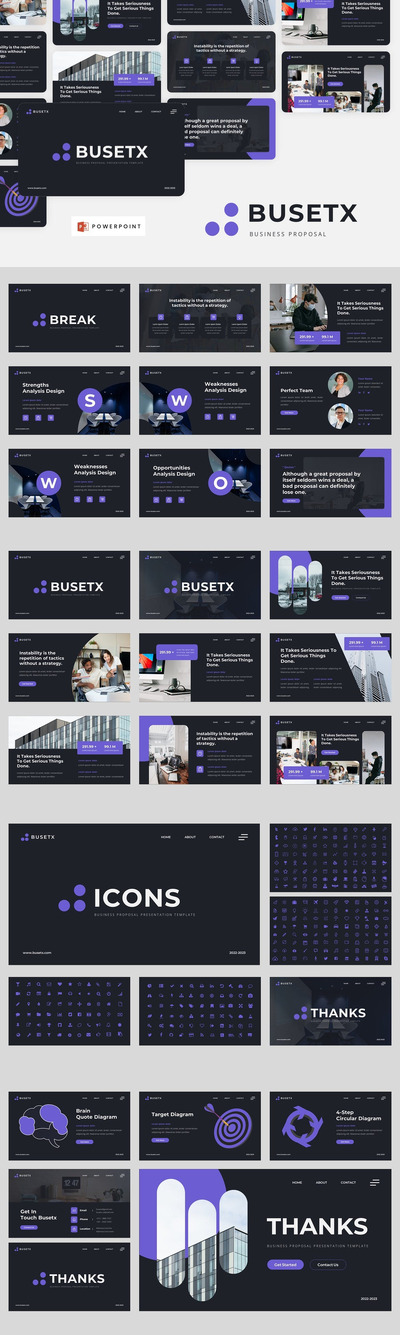 业务提案PPT模版 (PPT,PPTX)