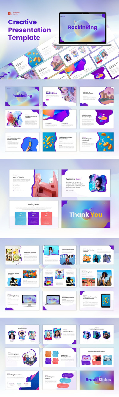 创意商业时尚PPT模版 (PPTX)