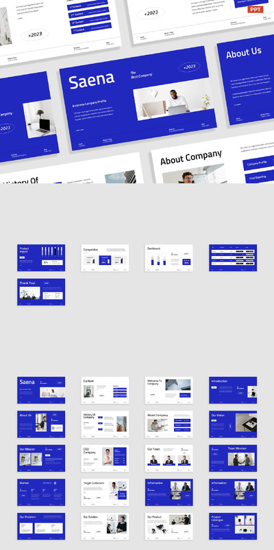 营销策略公司报告PPT模版 (PPTX,PPT)
