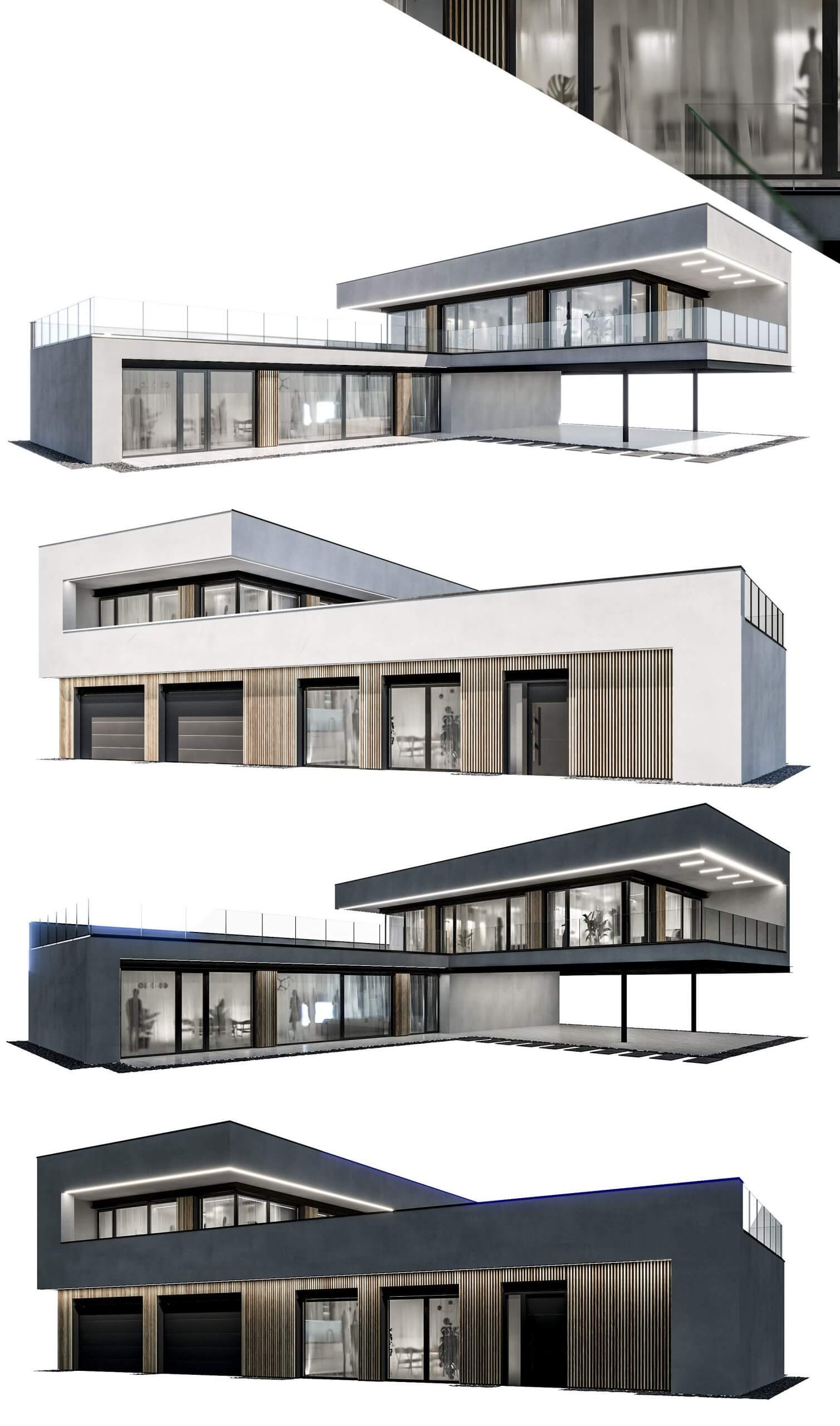 现代住宅建筑3D模型（OBJ,FBX,MAX）