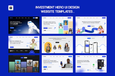 投资UI设计网页模版 (FIG)