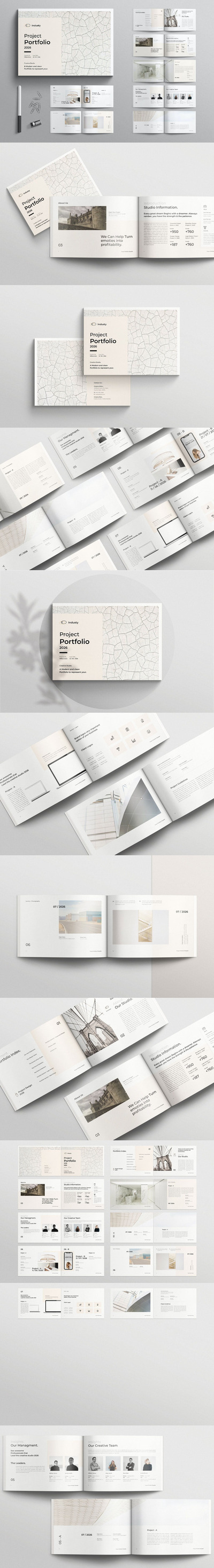 项目组合宣传册模板 (INDD)