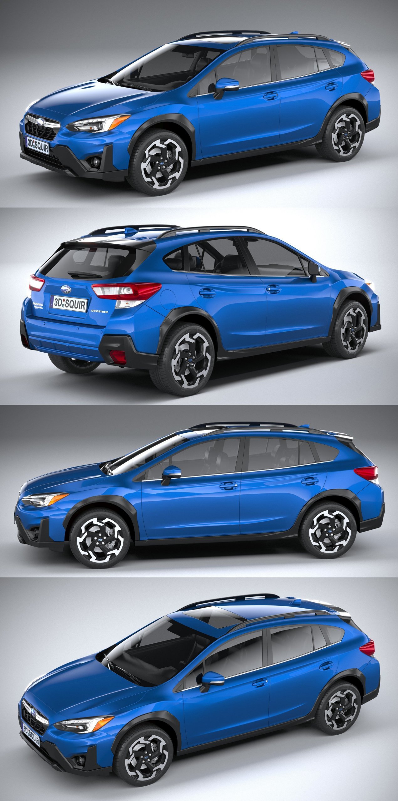 2021款斯巴鲁Subaru Crosstrek SUV汽车3D模型（OBJ,FBX,MAX）