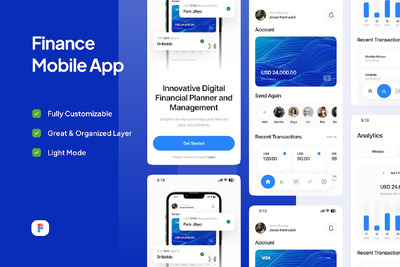 金融手机应用APP UI KIT (FIG)