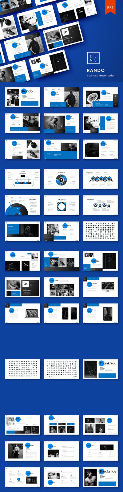 🔴时尚高端专业的高品质商业商务PowerPoint幻灯片演示模板（pptx）