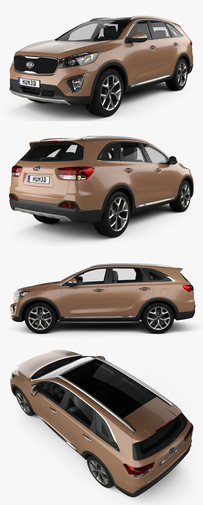 2015起亚Kia Sorento UM SUV汽车3D模型（OBJ,FBX,MAX）
