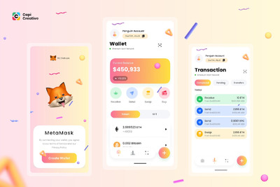 加密货币钱包应用APP UI KIT (FIG)
