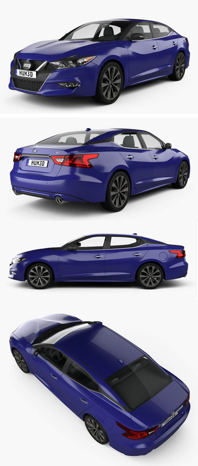 2019款日产Nissan Maxima汽车3D模型（OBJ,FBX,MAX）