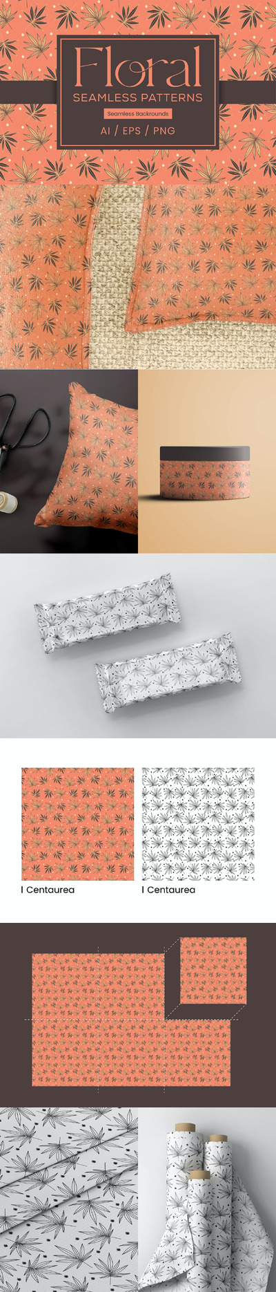 花卉图案背景 (AI,EPS,PNG)