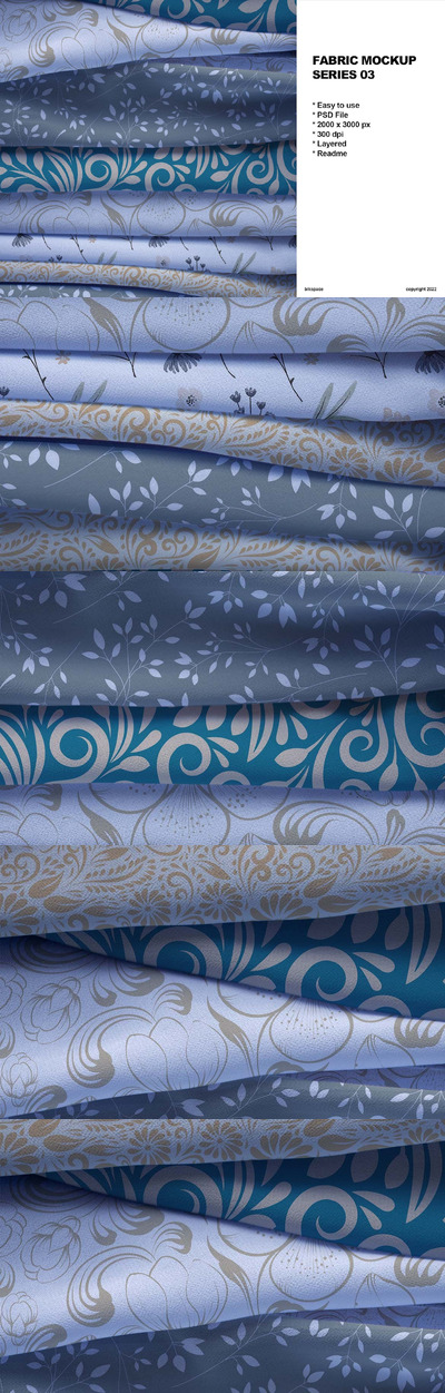 织物面料图案设计样机 (PSD)