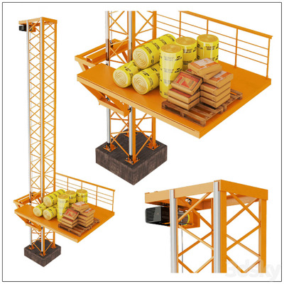 升降机3D模型（OBJ,FBX,MAX）