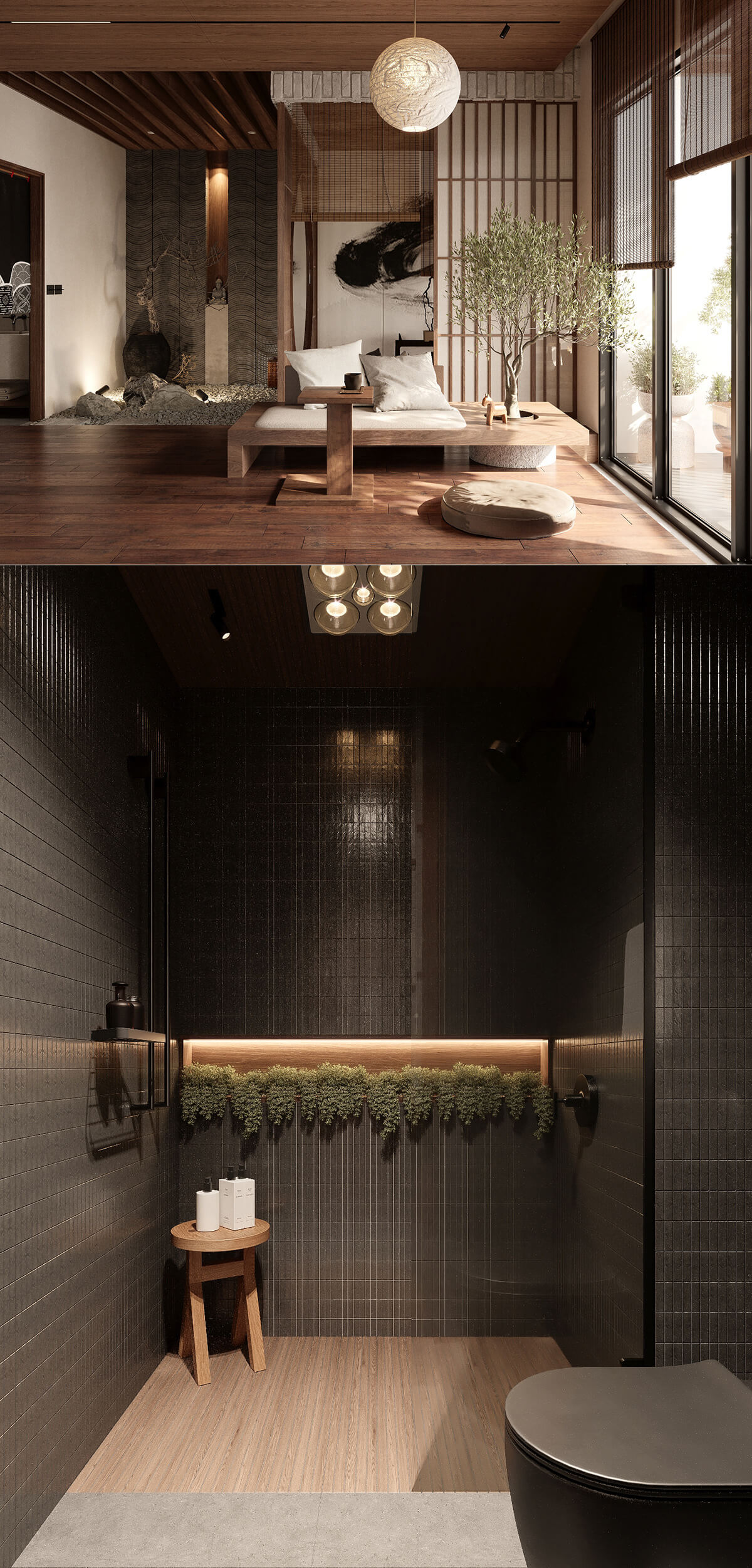 日式客厅设计 客厅内部场景3D模型（MAX）