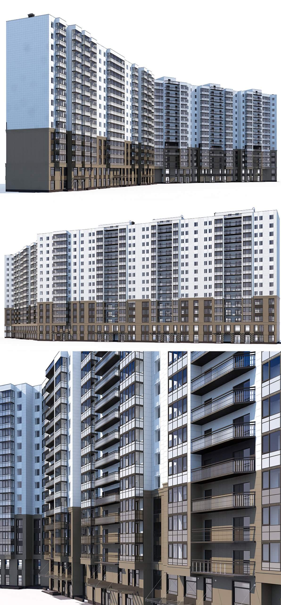 高层住宅楼3D模型（FBX,MAX）