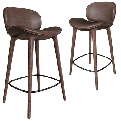 Vipp Lodge Counter皮革高脚吧椅3D模型（OBJ,FBX,MAX）