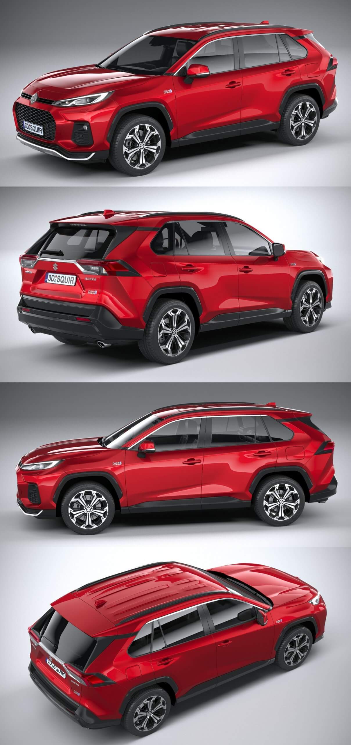 2021款铃木Suzuki Across SUV汽车3D模型（OBJ,FBX,MAX）