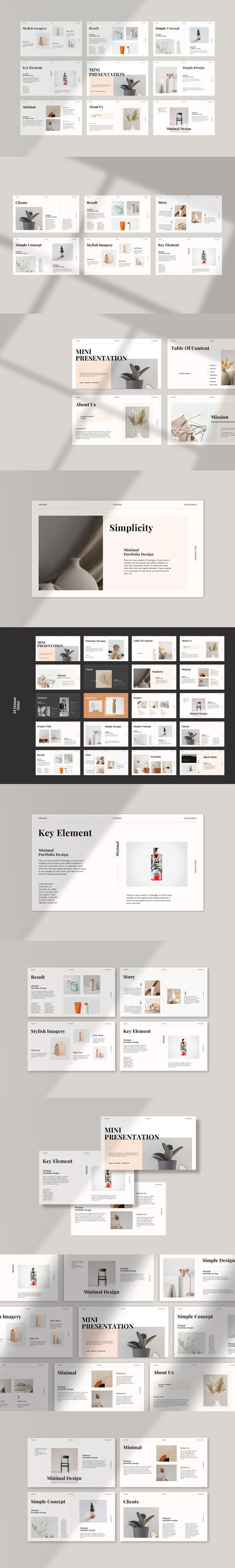 🔴清新优雅简约多用途的高品质powerpoint幻灯片演示模板（pptx）