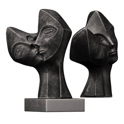 Nurturing 2002抽象人脸雕塑3D模型（OBJ,FBX,MAX）