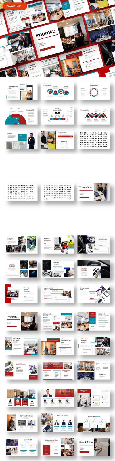 🔴时尚高端专业的高品质商业PowerPoint幻灯片演示模板（pptx）