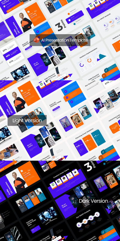 人工智能AI  PPT模版 (PPTX)