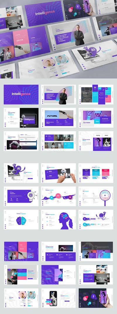 人工智能业务介绍PPT模版 (PPTX)