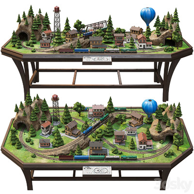 铁路模型3D模型（MAX）