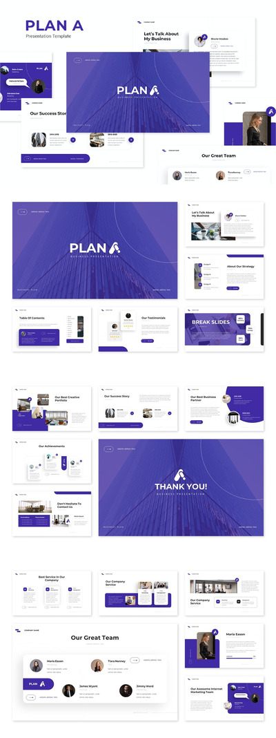 业务 计划A-PPT模版 (PPTX)