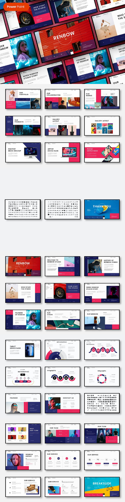 🔴时尚高端绚丽多用途的高品质PowerPoint幻灯片演示模板（pptx）