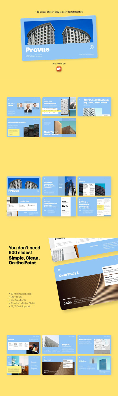 🔴清新时尚简约优雅多用途的PowerPoint幻灯片演示模板（pptx）