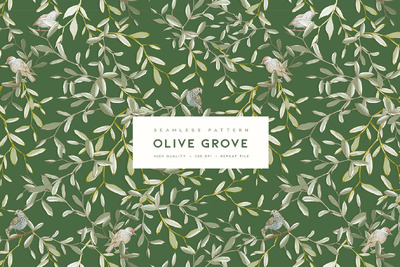 橄榄林植物图案 (JPG,pat)