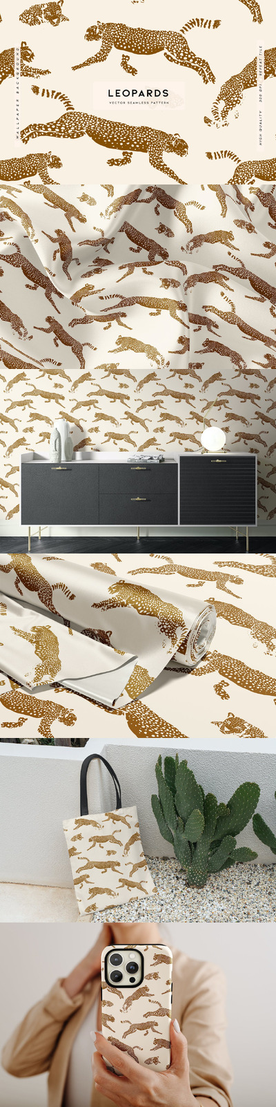 动物图案-豹 (AI,EPS,JPG,SVG)