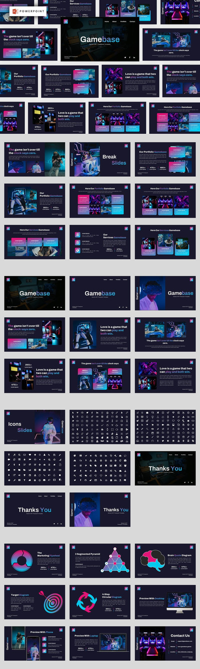 游戏和NFT推广ppt模板 (PPT,PPTX)