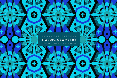 北欧几何图案 (AI,EPS,JPG)