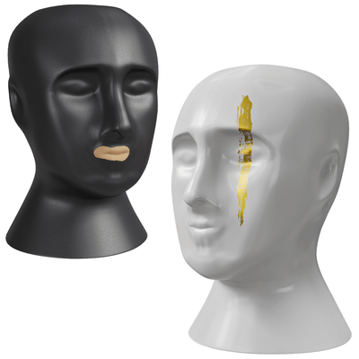 Ceramum Head人头造型陶瓷花瓶3D模型（OBJ,FBX,MAX）