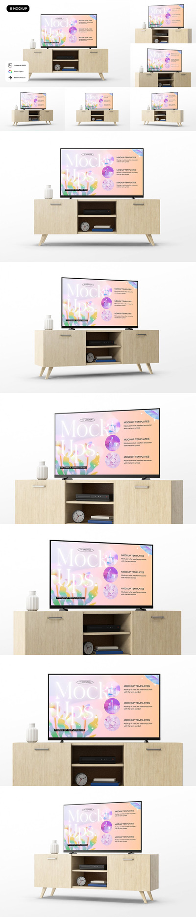 客厅巨屏电视TV样机 (PSD)