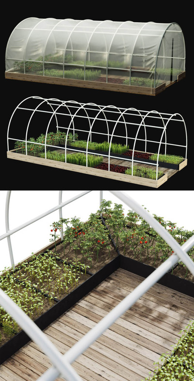 蔬菜大棚3D模型（FBX,MAX）