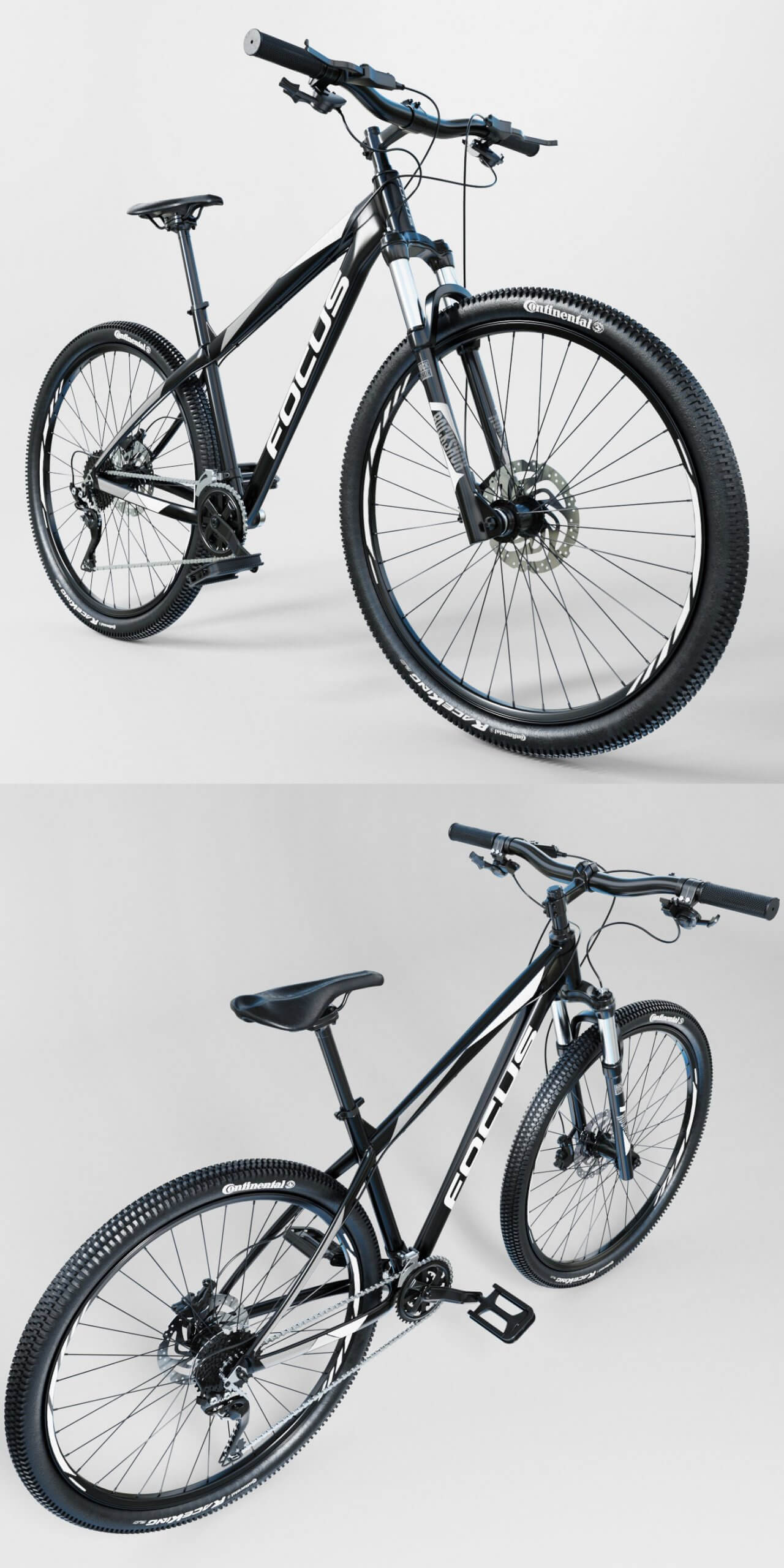 2018 Focus Whistler Lite 29山地自行车3D模型（FBX,MAX）