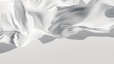 3D白色布料标志Logo展示视频AE模板 (AEP)