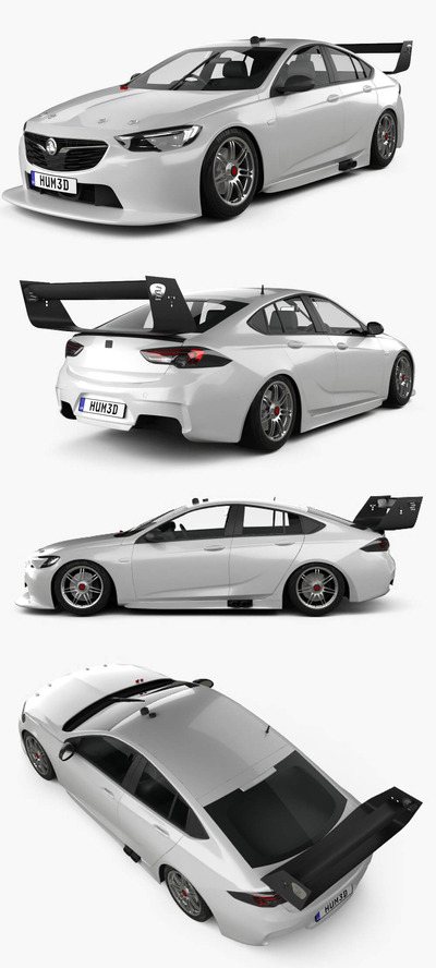 2020 Holden Commodore Supercar v8汽车3D模型（OBJ,FBX,MAX）