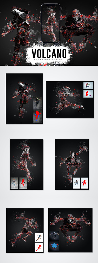 火山Photoshop动作 (ABR,ATN,PAT)