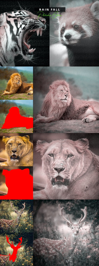 雨落-Photoshop动作 (ATN,PAT)