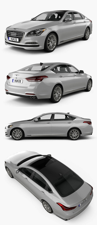 2020款捷尼赛思Genesis G80汽车3D模型（OBJ,FBX,MAX）