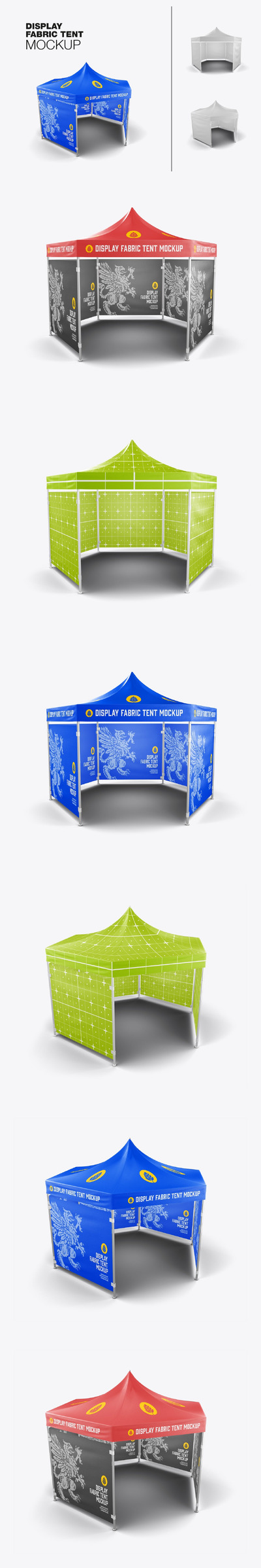 织物展示帐篷实物模型样机 (PSD)