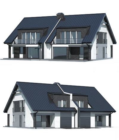 现代房屋住宅 建筑3D模型（OBJ,FBX,MAX）