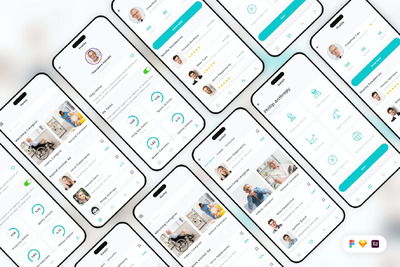医护医务人员移动应用App UI Kit