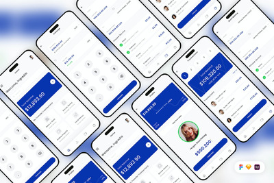 转账手机应用App UI Kit