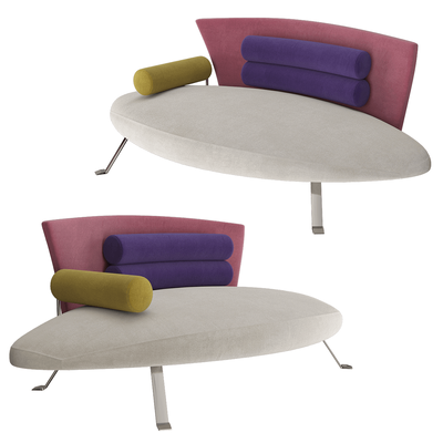 IL Loft Club一体式不对称布艺沙发3D模型（OBJ,FBX,MAX）