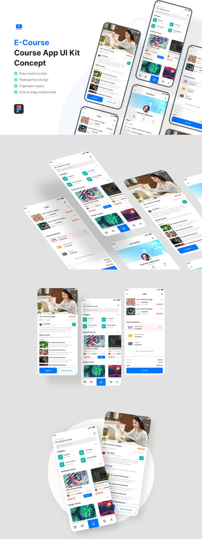 课程应用App UI Kit