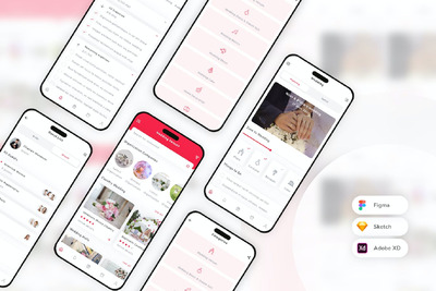 婚礼策划和组织移动应用App UI Kit