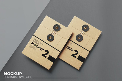 信封邀请函实物样机 (PSD,JPG)