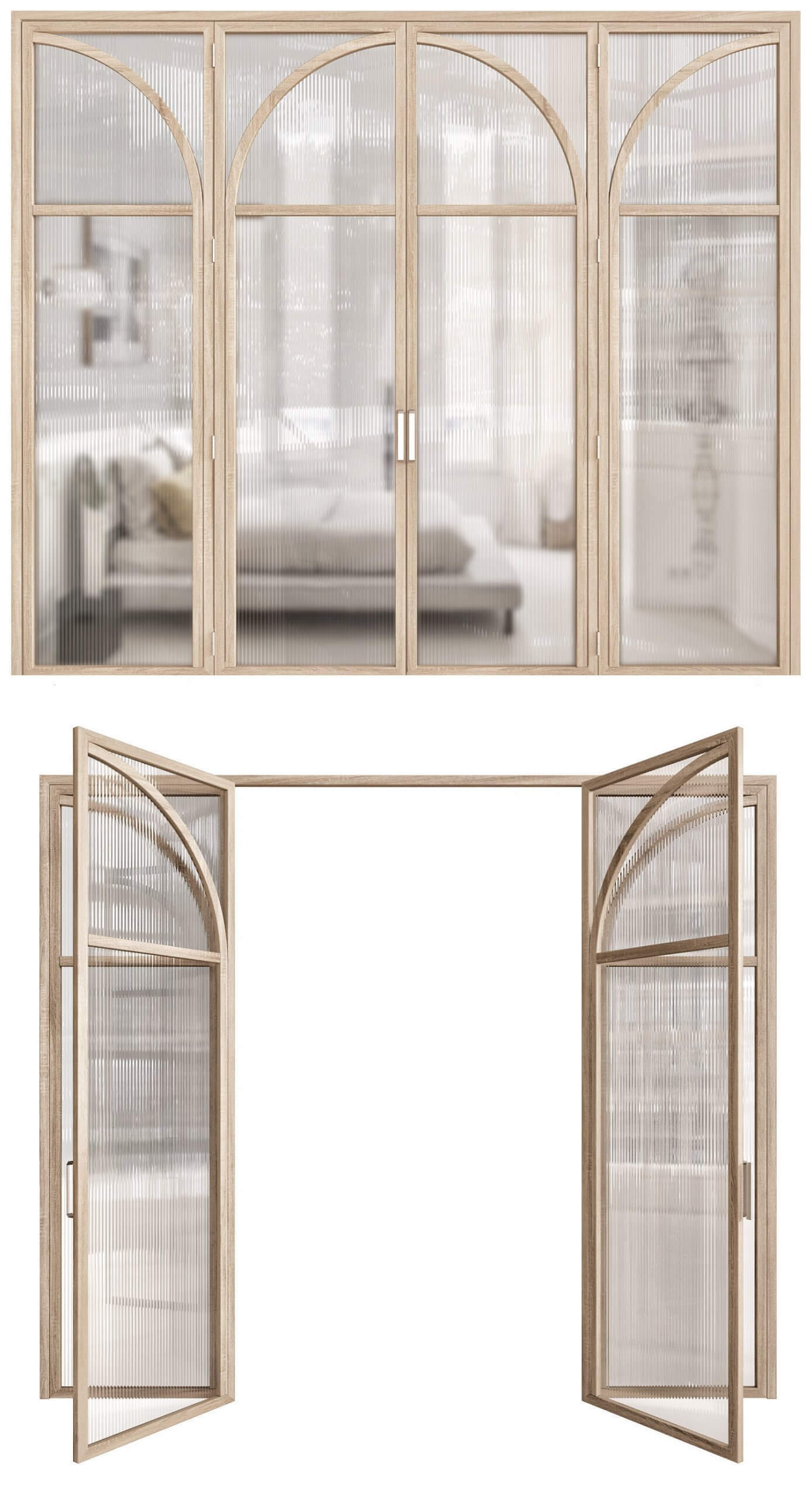 Batiik木质平开门 室内门3D模型（MAX）